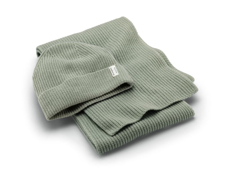 Strickmütze Merino-Kaschmir Hellgrün