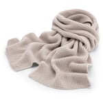 Merino-Cashmere Knitted Scarf Natural