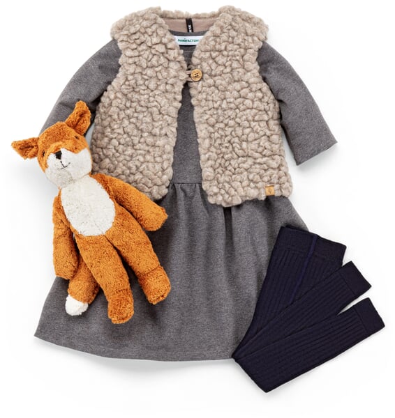Leggings pour enfants en laine mérinos Marine