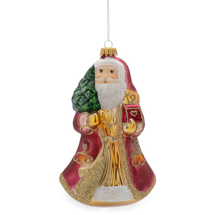 Babbo Natale tradizionale in vetro di Lauscha