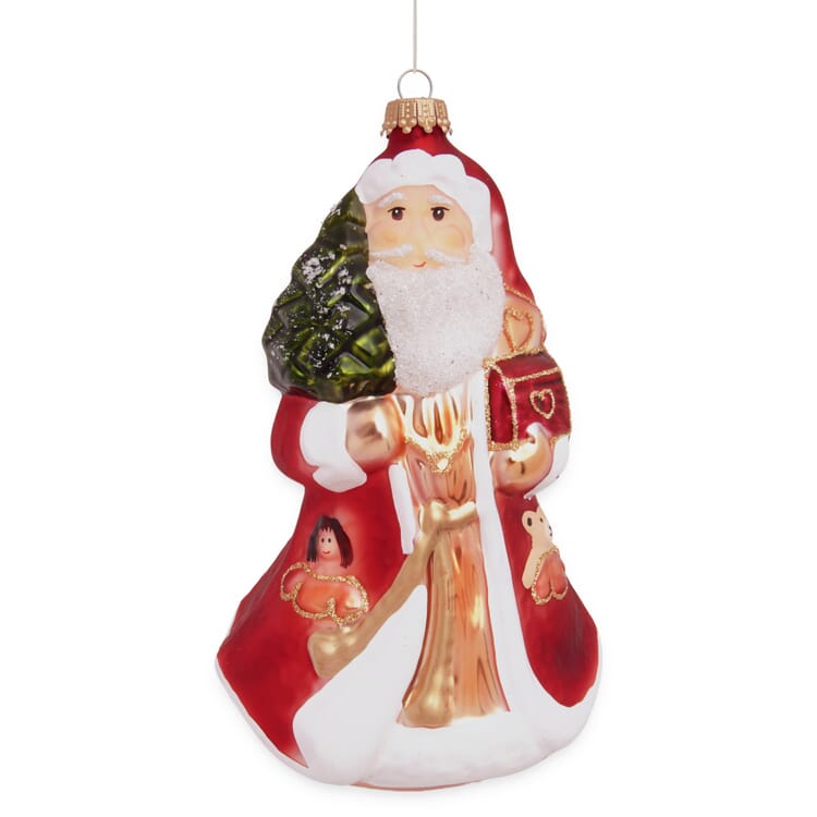 Père Noël traditionnel en verre de Lauscha