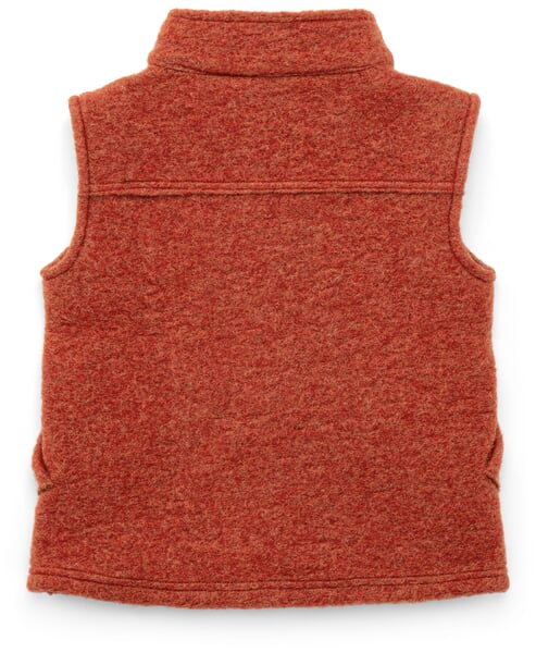 Kinder-Weste Wollwalk Rooibos
