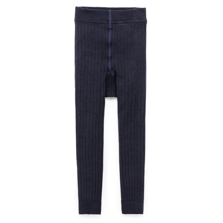 Children’s Merino Wool Leggings, Navy