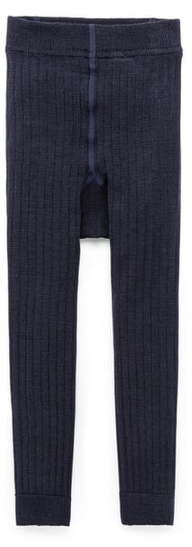 Leggings pour enfants en laine mérinos Marine