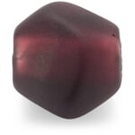 Muranoglas-udskiftelig lås til strikket halskæde, aubergine