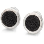 Clip d'oreille en agate cristalline, argent