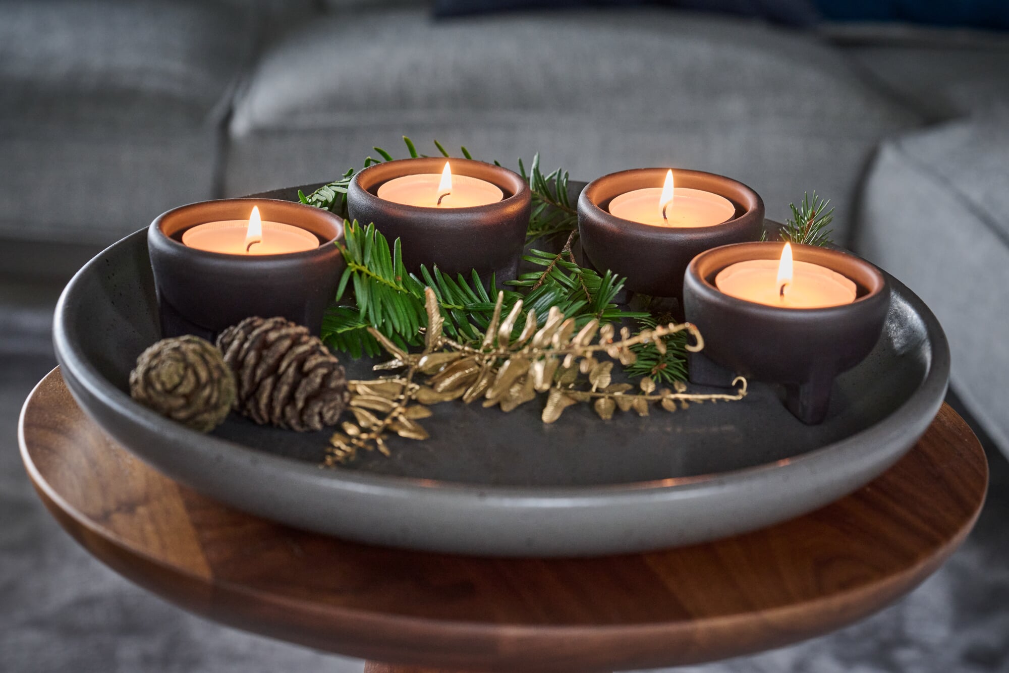 Adventsset Keltenschale CeraFlam®