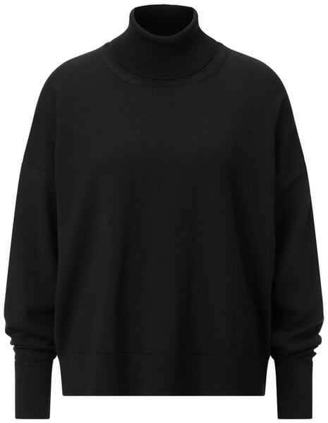 Maglione a collo alto da donna Nero