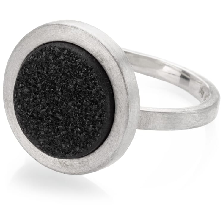 Anillo de ágata cristalina