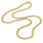 Schlangenkette, goldplattiert