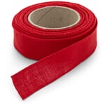 Solid-Colored Linen Gift Ribbon Red