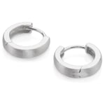 Satin Huggie Earring Silver