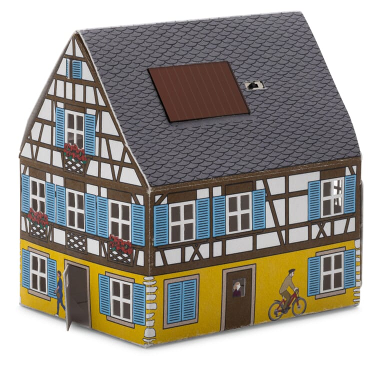 Maison lumineuse solaire en papier à monter soi-même