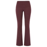 Casual leggings with rolled cuffs." Dark Red