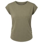 Sport-Shirt mit seitlicher Raffung Khaki
