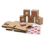 Adventskalenderset Rode stickers