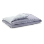 Funda nórdica reversible de seersucker Azul-verde 135 × 200 cm