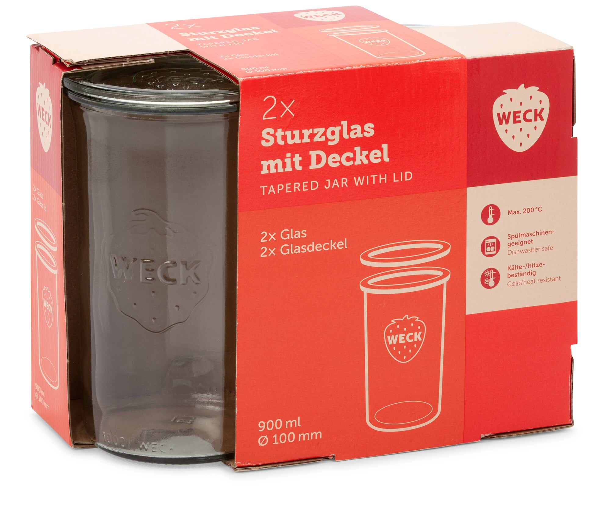 Weck® Sturzglas (2 Stück), (900 ml)