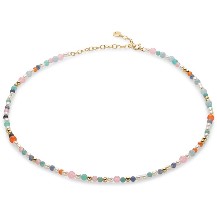 Parelketting, multicolor