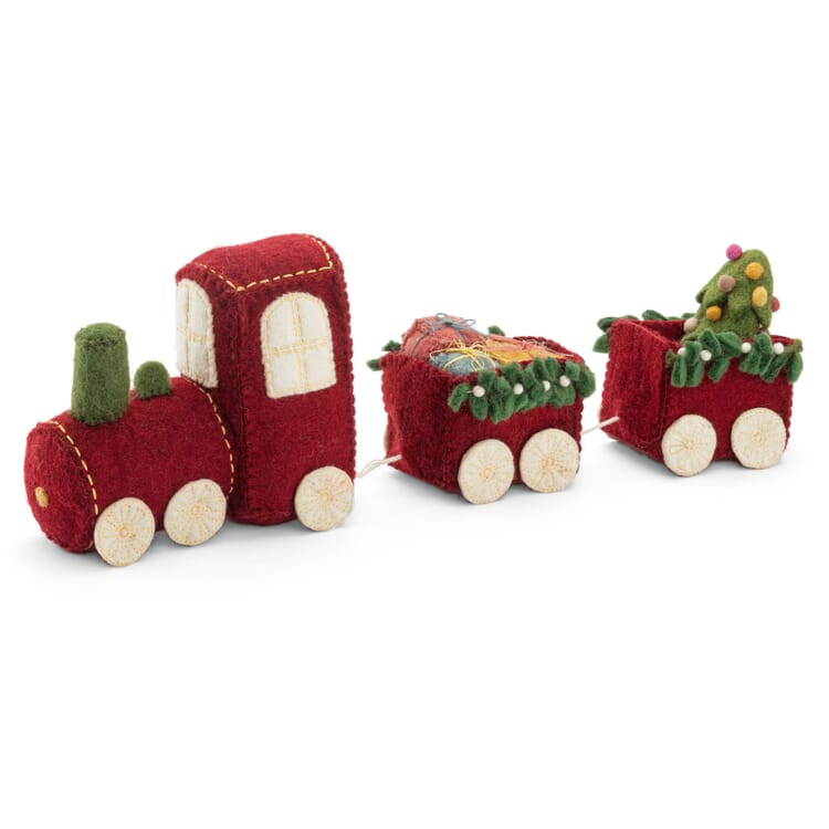 Train de Noël en feutre