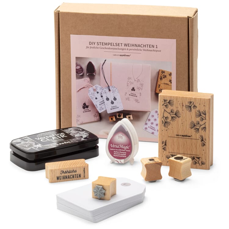 DIY Christmas Stamp Set."