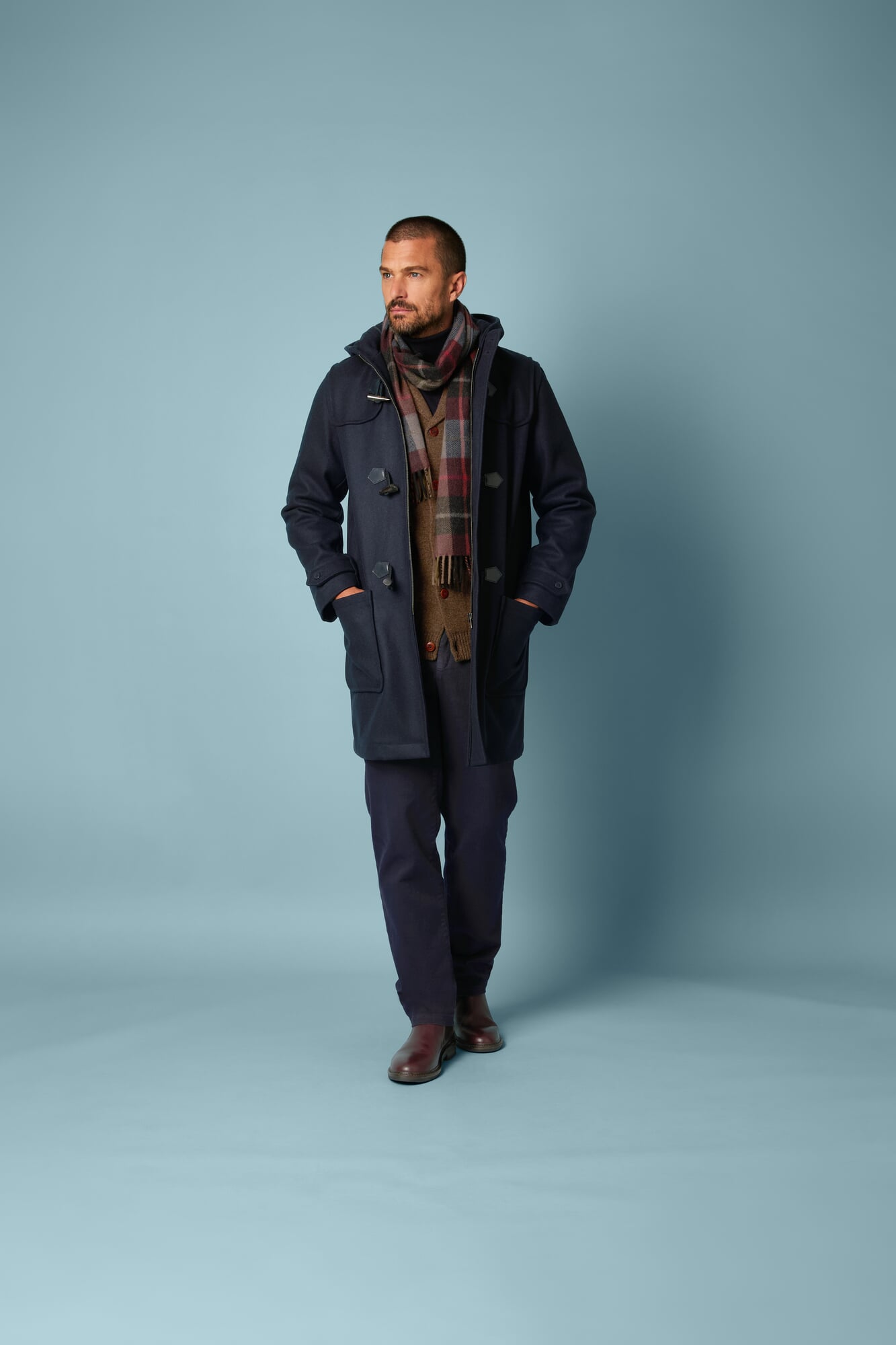 Men's duffle coat, Navy | Manufactum
