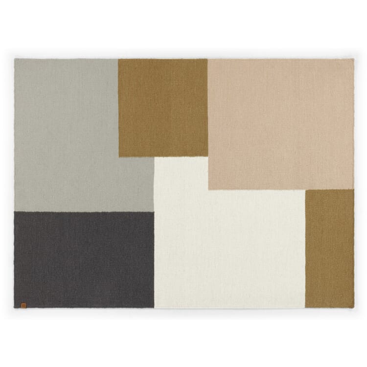 Tapis en laine Korttelli, Gris-rose