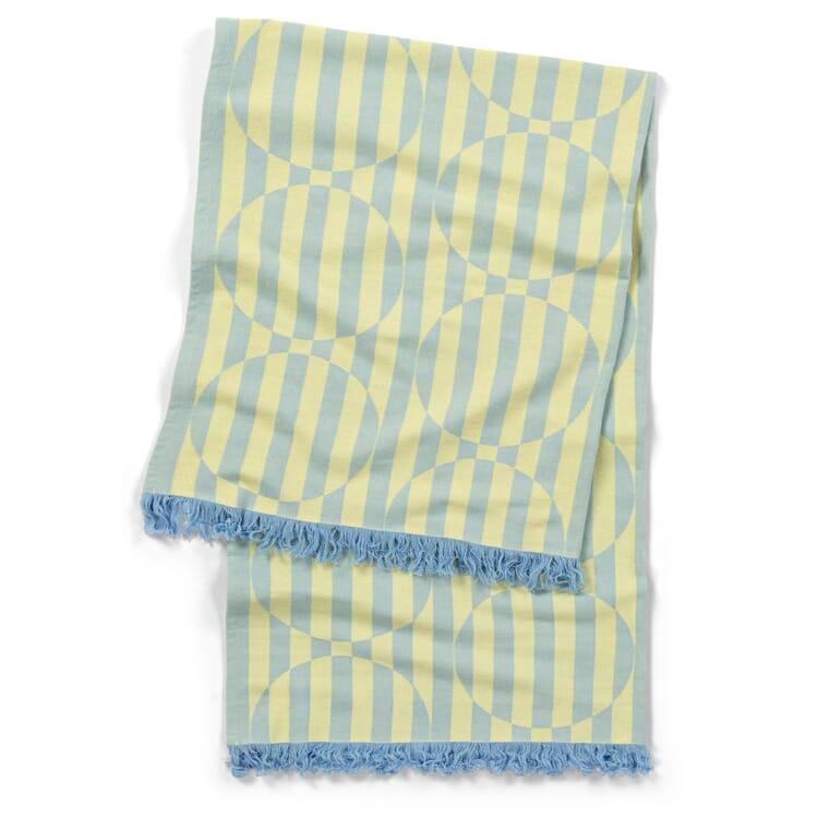 Strandtuch Tarta, Blau-Gelb