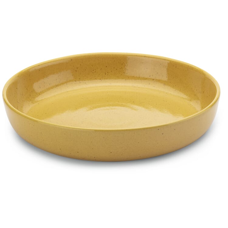 Assiette creuse, Jaune