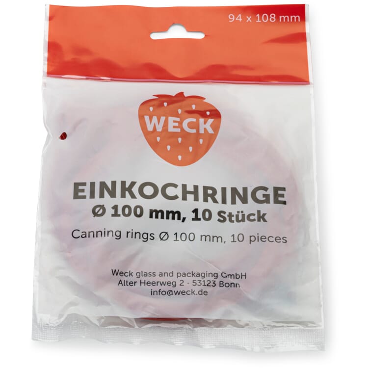 Weck® Einkochringe (10 Stück), 100mm