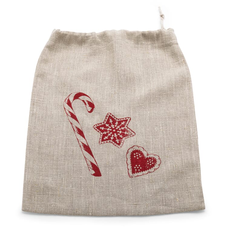 Grand sac cadeau en lin