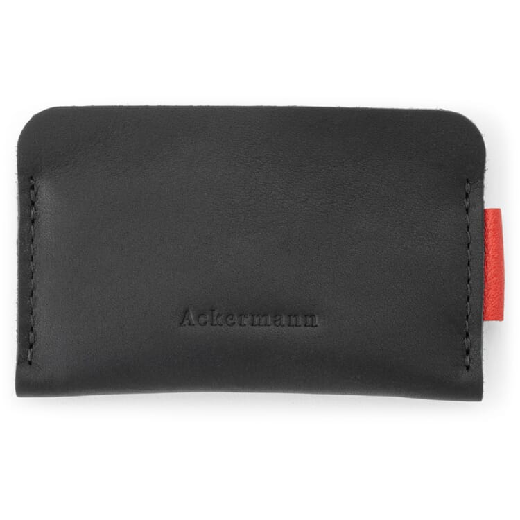 Card Holder in Olive Leather®, Black