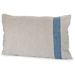 Linen Striped Pillowcase Blue