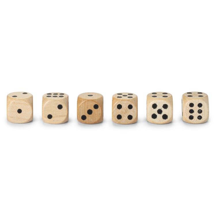 Jeu de dés en bois d'érable