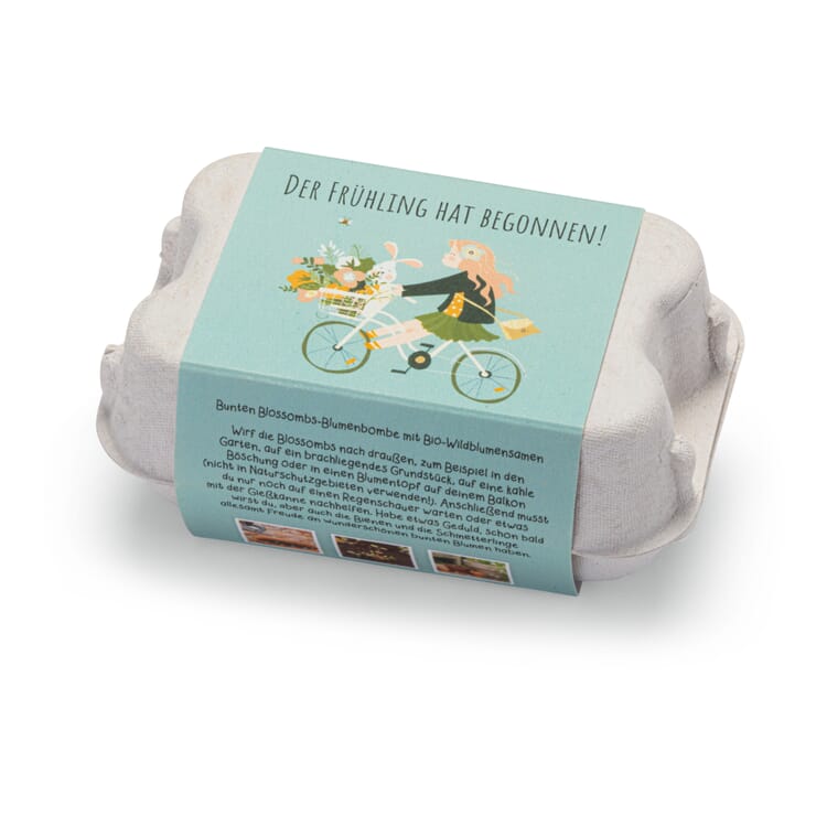 Boules de fleurs dans un coffret cadeau, Le printemps a commencé