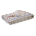 Omkeerbare hoeslaken Seersucker gestreept Multicolor 135 × 200 cm