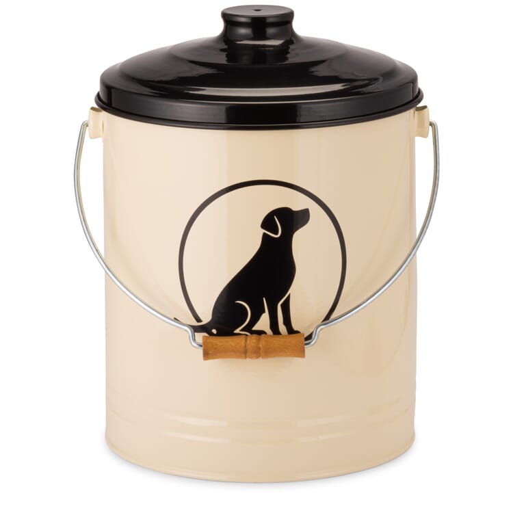 Cubos metálicos para pienso para perros, Pequeño