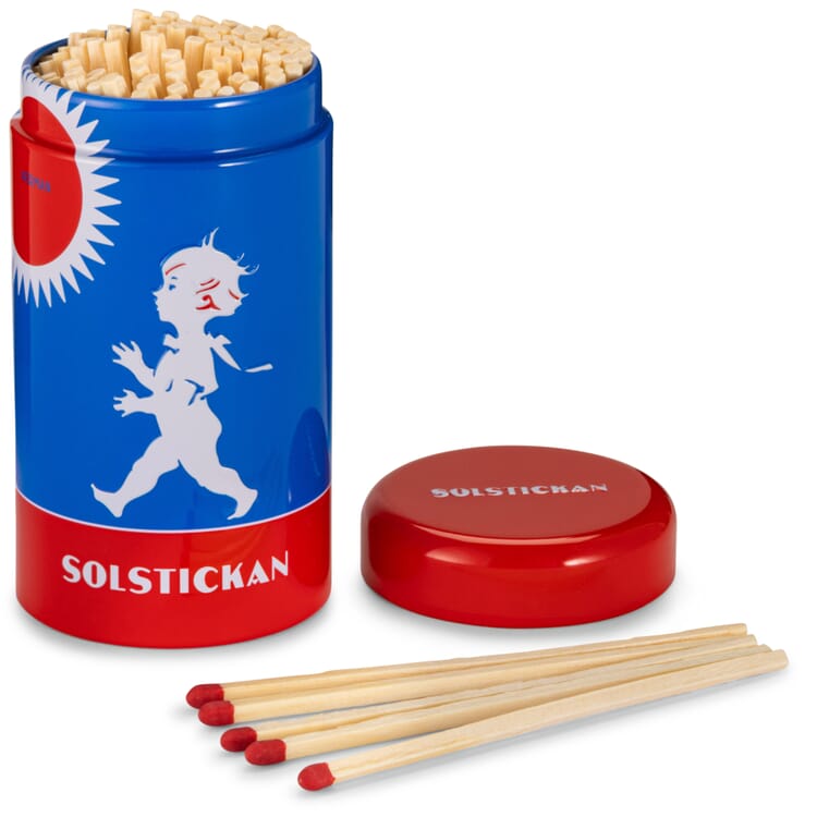 Solstickan Streichholzdose Metall