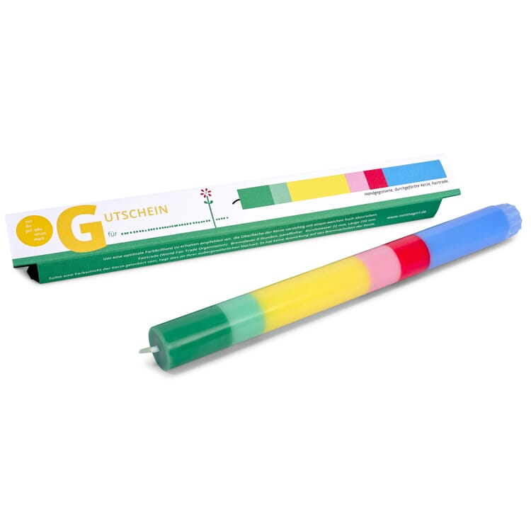 Stabkerze Gutschein