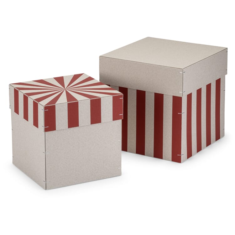 Geschenkboxen Graupappe, 2er-Set