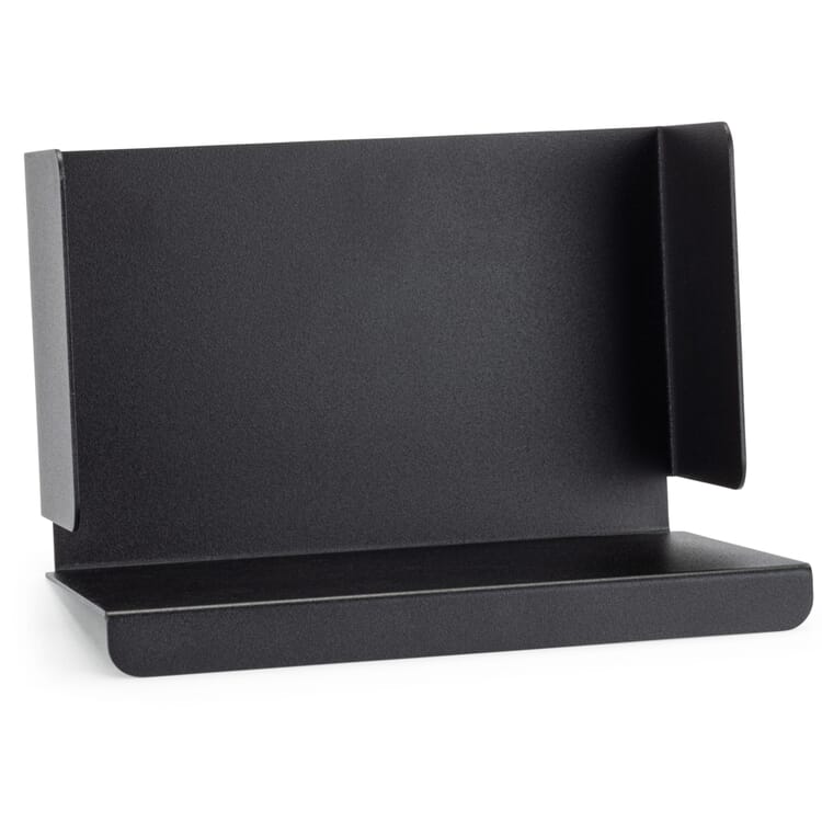 Sheet Steel Book Shelf, Black