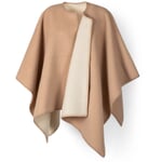 Noorse poncho van lamswol Rosé-Natur