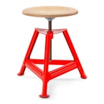 Chemnitz Stool, Height-Adjustable RAL 3026 Luminous bright red
