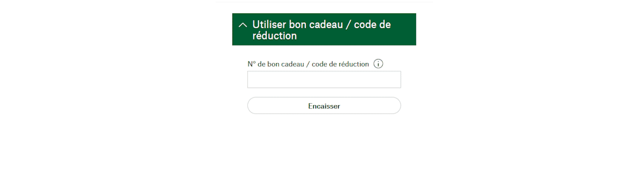 Consulter la valeur du bon dans le panier d'achat