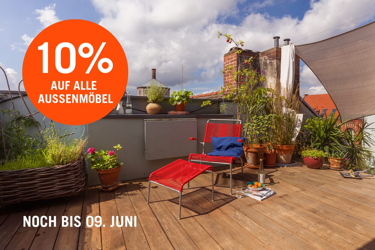 10 Prozent Aussenmoebel