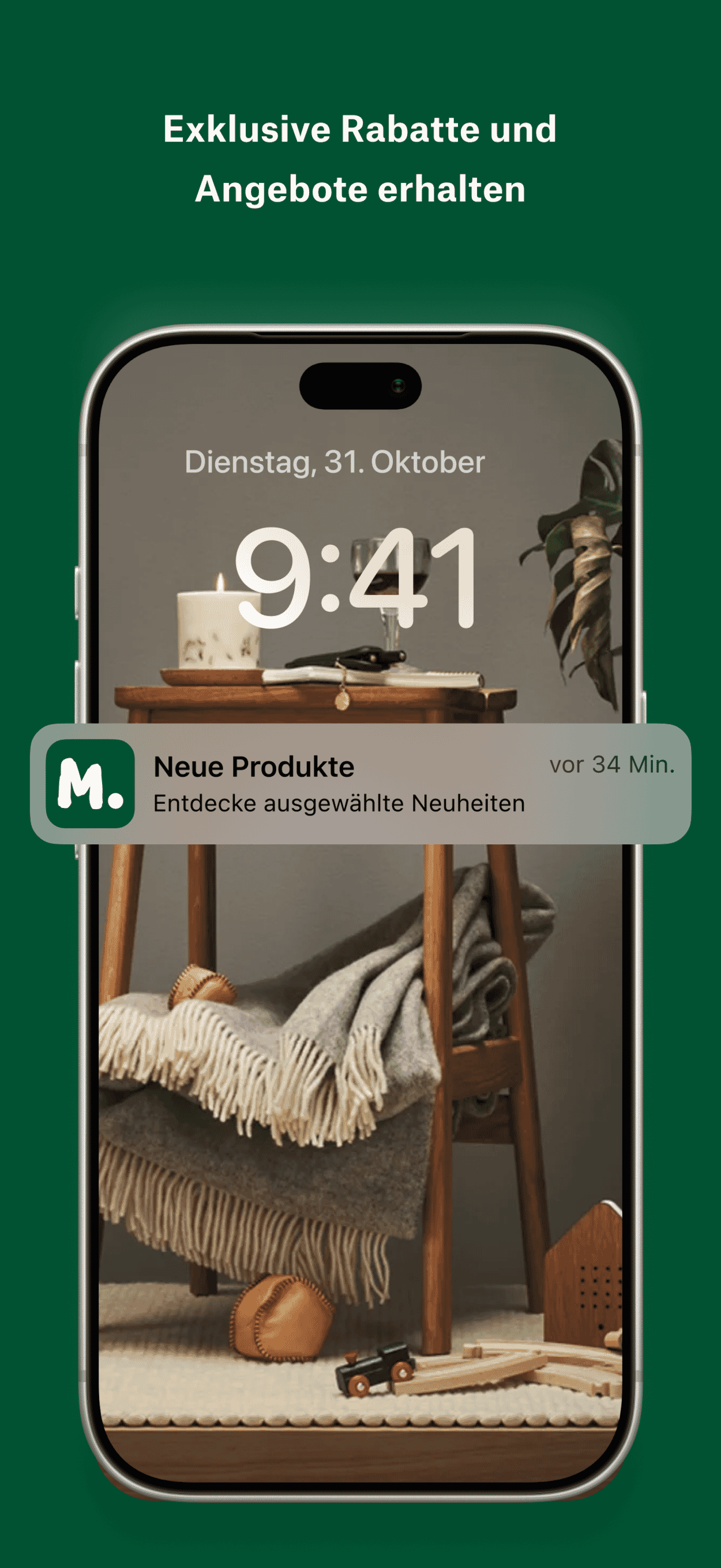 Screenshot der Manufactum Shopping App fürs iPhone