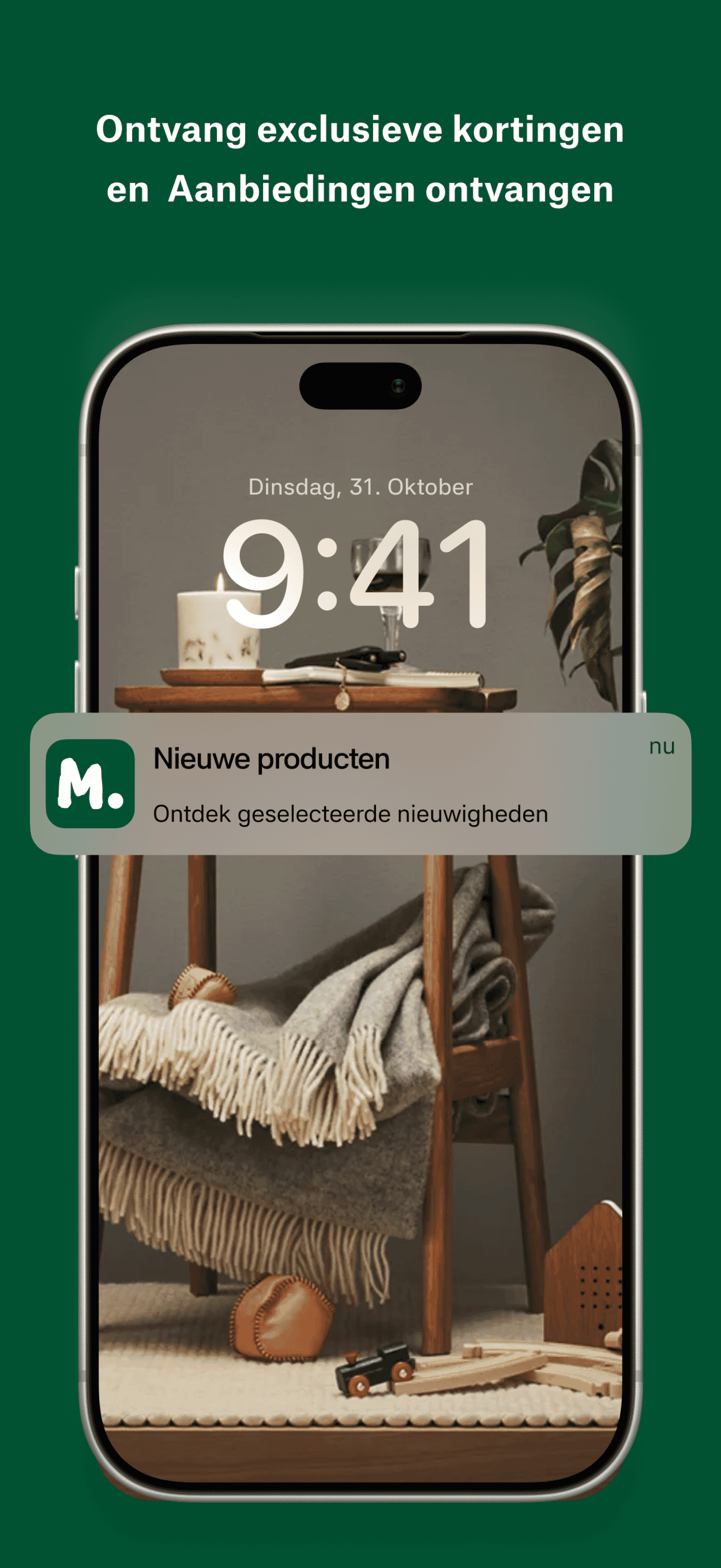 Screenshot van de Manufactum Shopping App voor iPhone