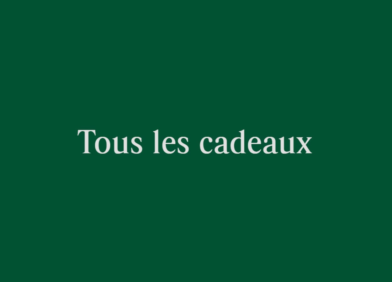 Tous les cadeaux