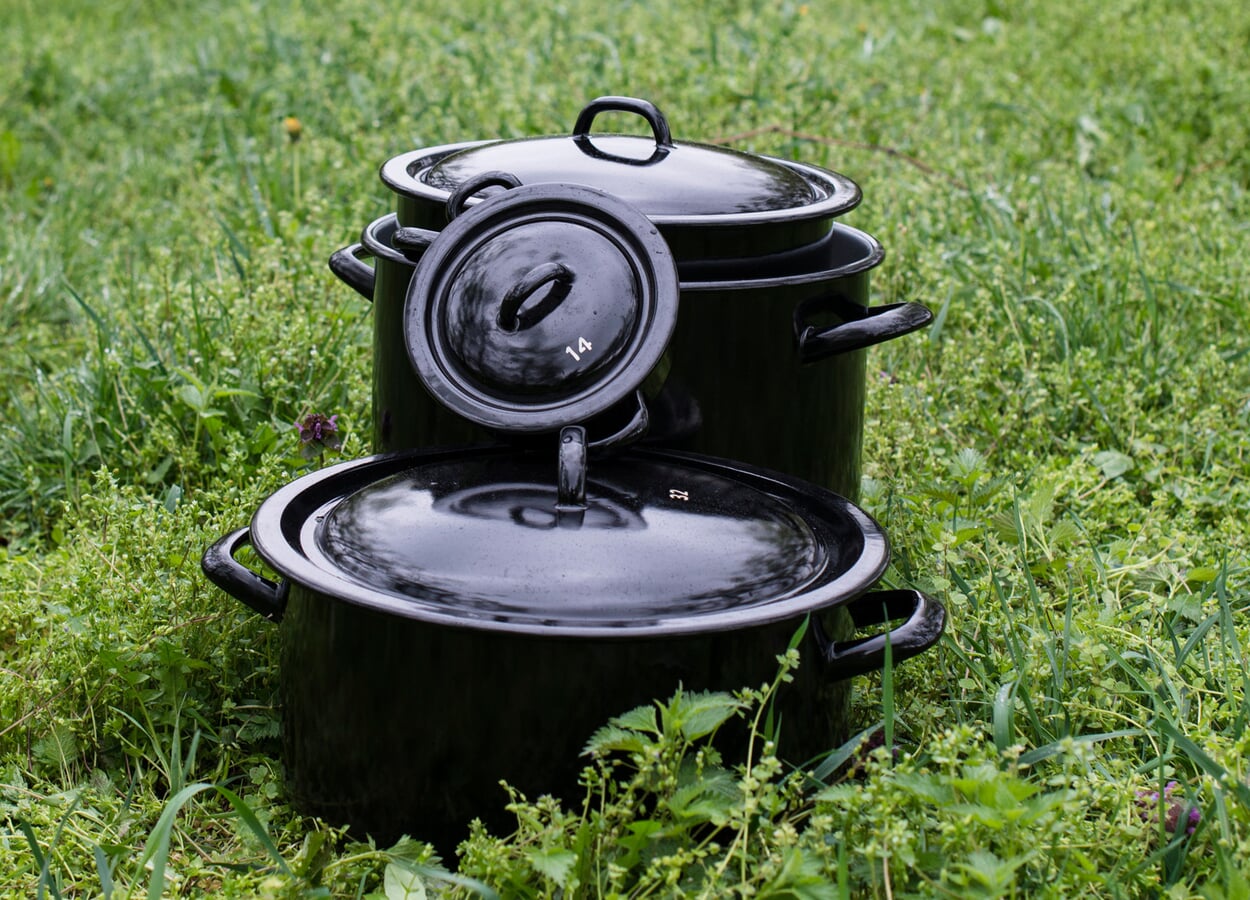 Emailliertes Kochgeschirr von Riess