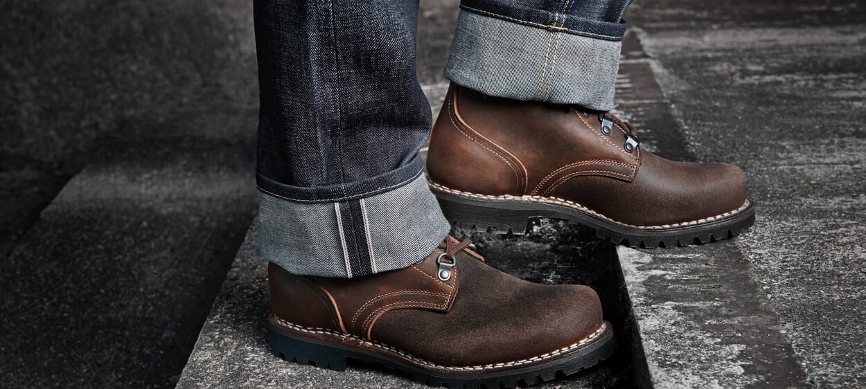 Schuh-Bertl Bottes de travail en cuir de chien